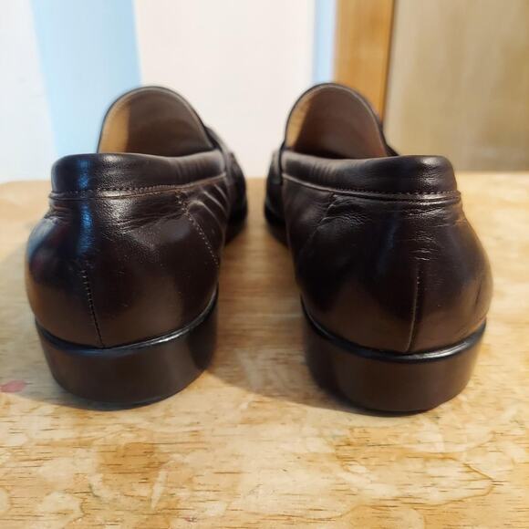 SAS Ace Men's US 9.5 Brown Leather Dress Loafer Casual Slip On Shoes - Picture 3 of 9